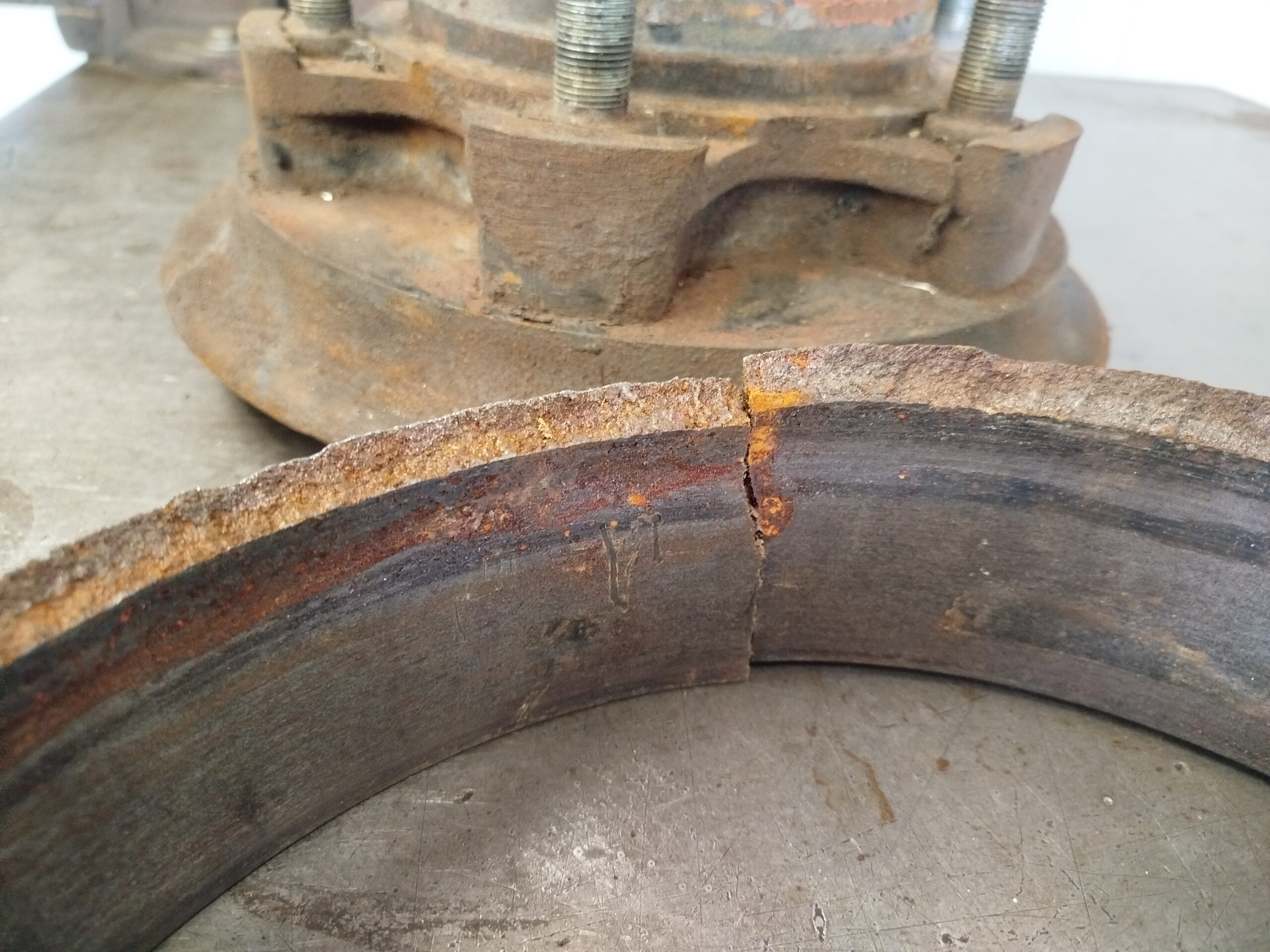 Reparatur einer Bremstrommel
